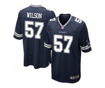 Men Nike Dallas Cowboys #57 Damien Wilson Game Navy Blue Team Color NFL Jersey