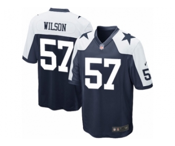 Men Nike Dallas Cowboys #57 Damien Wilson Game Navy Blue Throwback Alternate NFL Jersey