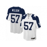 Men Nike Dallas Cowboys #57 Damien Wilson Game White Throwback Alternate NFL Jersey