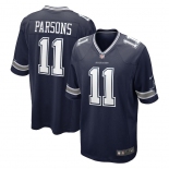 Men's Dallas Cowboys #11 Micah Parsons Game Navy Blue 2021 New Football Jersey