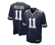 Men's Dallas Cowboys #11 Micah Parsons Game Navy Blue 2021 New Football Jersey