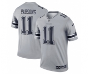 Men's Dallas Cowboys #11 Micah Parsons Gray Stitched Game Jersey