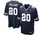 Men's Dallas Cowboys #20 Tony Pollard Game Navy Blue Team Color Football Jersey