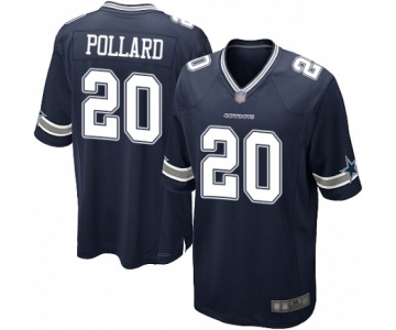 Men's Dallas Cowboys #20 Tony Pollard Game Navy Blue Team Color Football Jersey