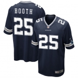 Men's Dallas Cowboys #25 Booth  Game Navy Blue Team Color Football Jersey