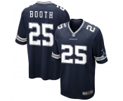 Men's Dallas Cowboys #25 Booth  Game Navy Blue Team Color Football Jersey