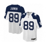 Men's Dallas Cowboys #89 Blake Jarwin Game White Throwback Alternate Football Jersey