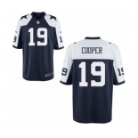 Men's Nike Dallas Cowboys #19 Amari Cooper Game Navy Blue Throwback Alternate NFL Jersey