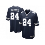 Men's Nike Dallas Cowboys #24 Nolan Carroll Game Navy Blue Team Color NFL Jersey