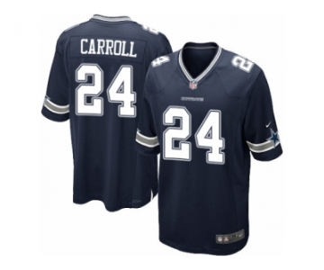 Men's Nike Dallas Cowboys #24 Nolan Carroll Game Navy Blue Team Color NFL Jersey