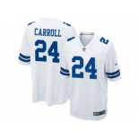 Men's Nike Dallas Cowboys #24 Nolan Carroll Game White NFL Jersey