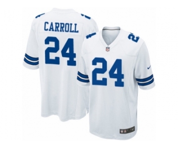 Men's Nike Dallas Cowboys #24 Nolan Carroll Game White NFL Jersey