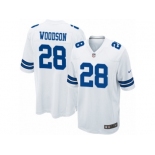 Men's Nike Dallas Cowboys #28 Darren Woodson Game White NFL Jersey