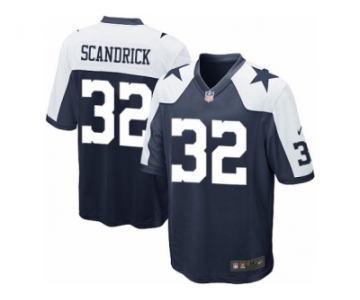 Men's Nike Dallas Cowboys #32 Orlando Scandrick Game Navy Blue Throwback Alternate NFL Jersey