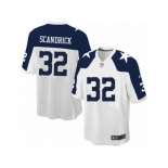 Men's Nike Dallas Cowboys #32 Orlando Scandrick Game White Throwback Alternate NFL Jersey