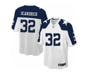 Men's Nike Dallas Cowboys #32 Orlando Scandrick Game White Throwback Alternate NFL Jersey