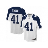 Men's Nike Dallas Cowboys #41 Keith Smith Game White Throwback Alternate NFL Jersey