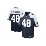 Men's Nike Dallas Cowboys #48 Daryl Johnston Navy Blue Game Alternate Throwback Jersey