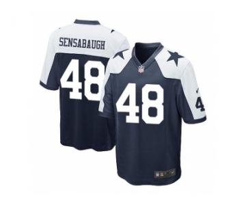 Men's Nike Dallas Cowboys #48 Daryl Johnston Navy Blue Game Alternate Throwback Jersey