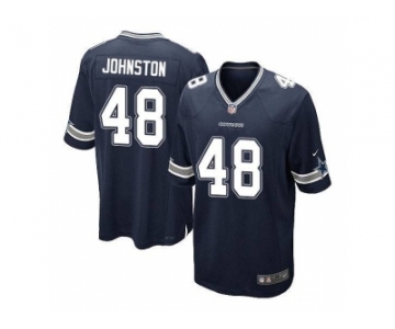 Men's Nike Dallas Cowboys #48 Daryl Johnston Navy Blue Game Home Jersey