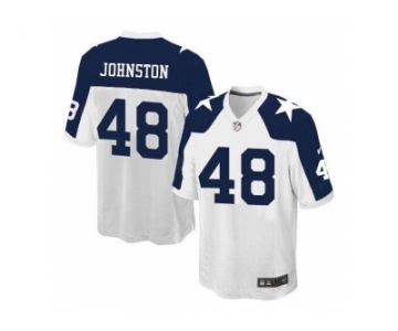 Men's Nike Dallas Cowboys #48 Daryl Johnston White Game Alternate Throwback Jersey