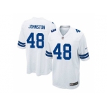 Men's Nike Dallas Cowboys #48 Daryl Johnston White Game Road Jersey