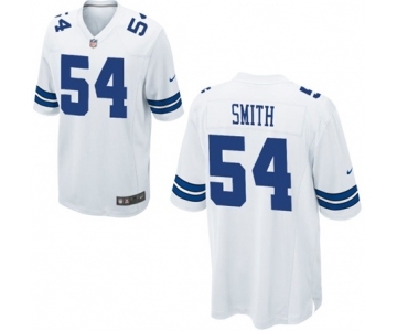 Men's Nike Dallas Cowboys #54 Jaylon Smith Game White NFL Jersey