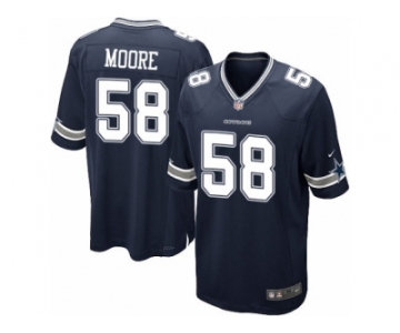 Men's Nike Dallas Cowboys #58 Damontre Moore Game Navy Blue Team Color NFL Jersey