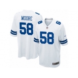 Men's Nike Dallas Cowboys #58 Damontre Moore Game White NFL Jersey