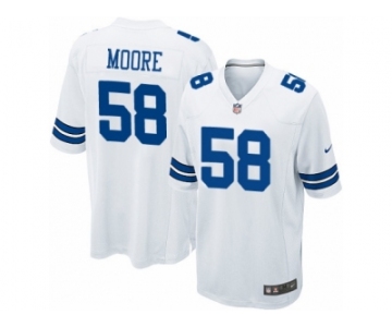 Men's Nike Dallas Cowboys #58 Damontre Moore Game White NFL Jersey