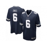 Men's Nike Dallas Cowboys #6 Chris Jones Game Navy Blue Team Color NFL Jersey