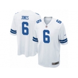 Men's Nike Dallas Cowboys #6 Chris Jones Game White NFL Jersey