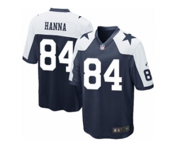 Men's Nike Dallas Cowboys #84 James Hanna Game Navy Blue Throwback Alternate NFL Jersey