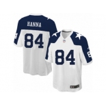 Men's Nike Dallas Cowboys #84 James Hanna Game White Throwback Alternate NFL Jersey