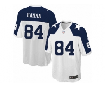 Men's Nike Dallas Cowboys #84 James Hanna Game White Throwback Alternate NFL Jersey