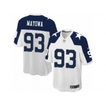 Men's Nike Dallas Cowboys #93 Benson Mayowa Game White Throwback Alternate NFL Jersey