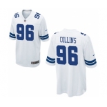 Men's Nike Dallas Cowboys #96 Maliek Collins Game White NFL Jersey