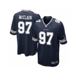 Men's Nike Dallas Cowboys #97 Terrell McClain Game Navy Blue Team Color NFL Jersey