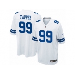 Men's Nike Dallas Cowboys #99 Charles Tapper Game White NFL Jersey