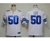 NIKE NFL Jerseys Dallas Cowboys 50 Lee white(Game)