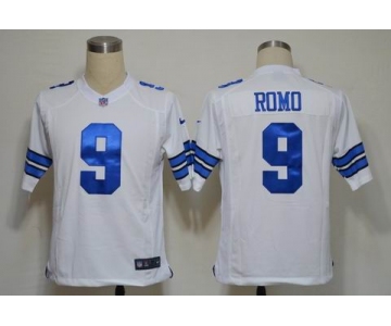 NIKE NFL Jerseys Dallas Cowboys 9 Romo white(Game)