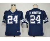 nike nfl jerseys dallas cowboys #24 claiborne blue[game]