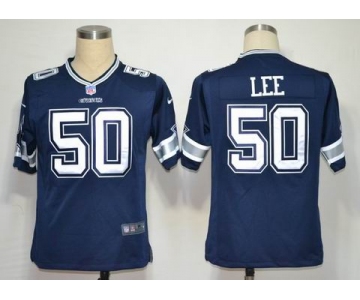 nike nfl jerseys dallas cowboys #50 lee blue[game]