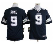 nike nfl jerseys dallas cowboys #9 romo grey blue[game]