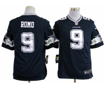 nike nfl jerseys dallas cowboys #9 romo grey blue[game]