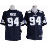 nike nfl jerseys dallas cowboys #94 ware blue[game]