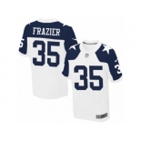 Men Nike Dallas Cowboys #35 Kavon Frazier Elite White Throwback Alternate NFL Jersey