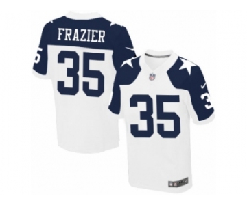 Men Nike Dallas Cowboys #35 Kavon Frazier Elite White Throwback Alternate NFL Jersey