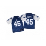 Men Nike Dallas Cowboys #45 Rod Smith Elite White Navy Throwback NFL Jersey