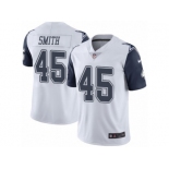 Men Nike Dallas Cowboys #45 Rod Smith Elite White Rush Vapor Untouchable NFL Jersey